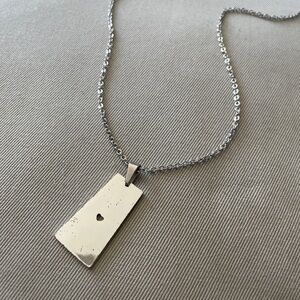Silver Saskatchewan Heart Pendant Necklace